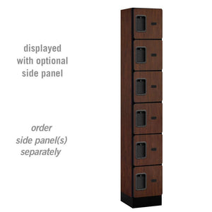 Designer Wood Lockers, 12"-Wide Six-Tier Box Style, 6 Feet High, 15" Deep-Lockers-1 Wide-Mahogany-