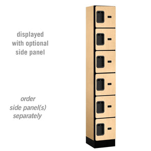 Designer Wood Lockers, 12"-Wide Six-Tier Box Style, 6 Feet High, 15" Deep-Lockers-1 Wide-Maple-