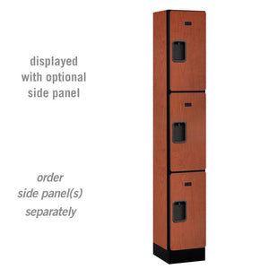 Designer Wood Lockers, 12"-Wide Triple Tier, 6 Feet High, 15" Deep-Lockers-1 Wide-Cherry-