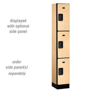 Designer Wood Lockers, 12"-Wide Triple Tier, 6 Feet High, 15" Deep-Lockers-1 Wide-Maple-