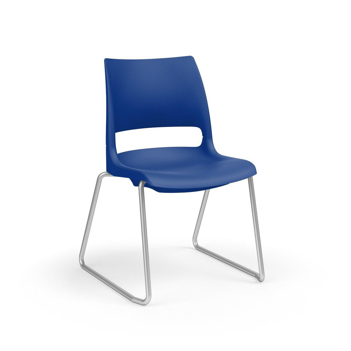 KI Doni Sled Base Stack Chair with Solid Poly Shell, FREE SHIPPING