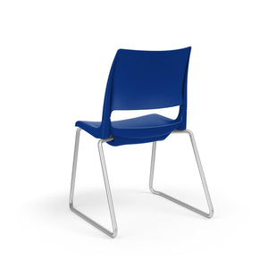 Doni Sled Base Stack Chair with Solid Poly Shell, FREE SHIPPING