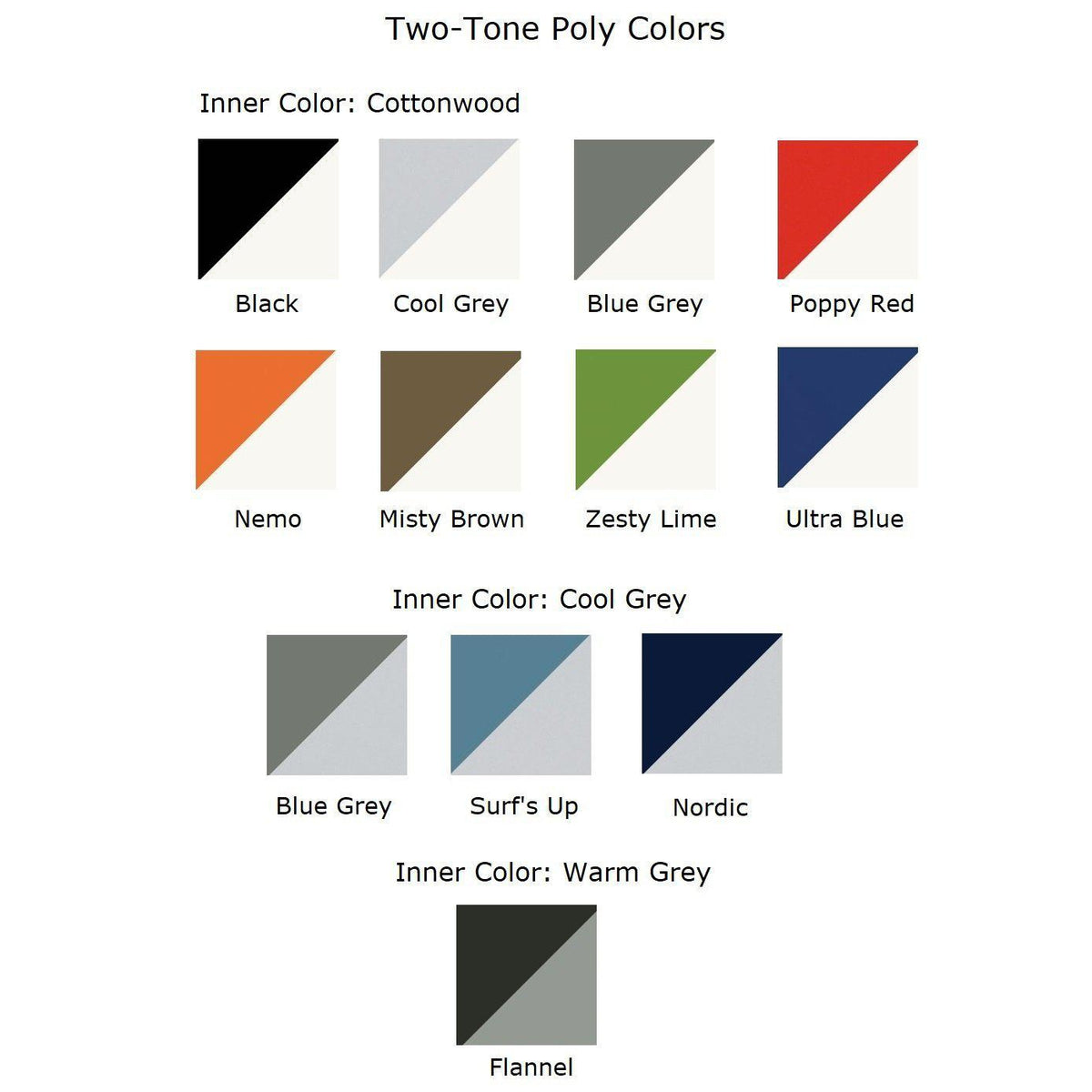 KI Doni Four-Leg Stack Chair with 2-Tone Poly Shell, FREE SHIPPING