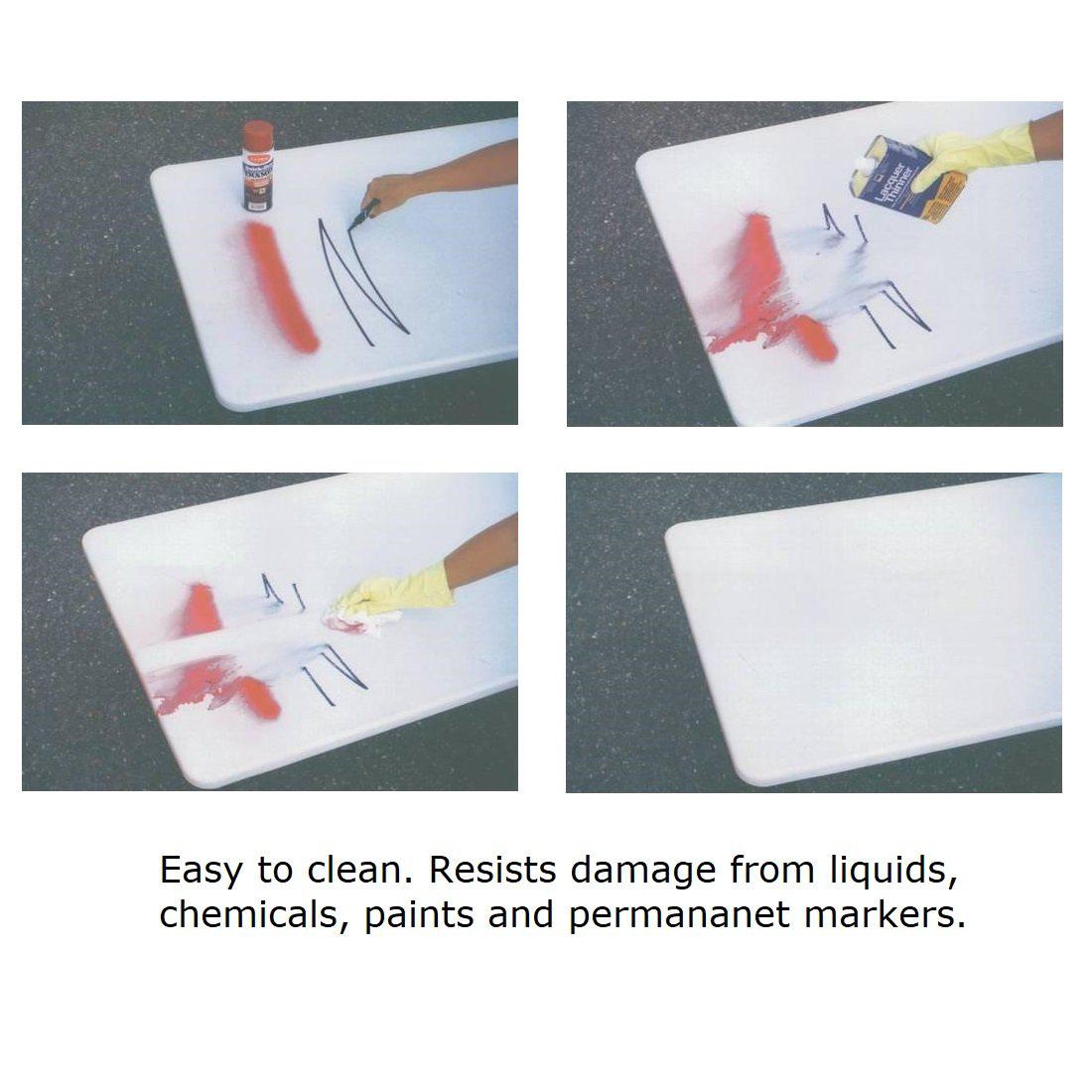Heavy Duty Commercial Use Blow Molded Folding Table, Standard Colors, Standard 29" Fixed Height, 30 x 72