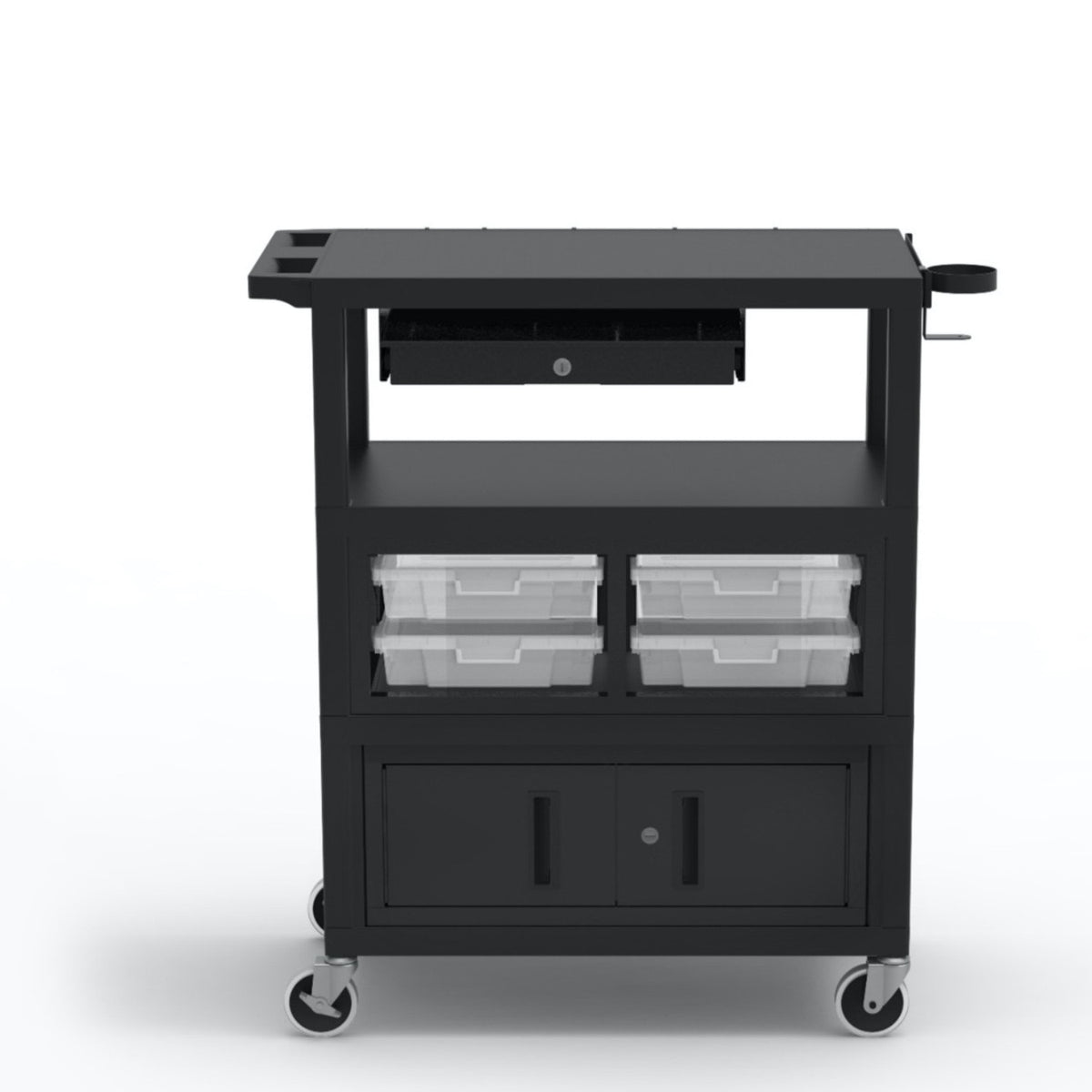 Traveling Teacher Cart with Locking Cabinet - NextGen Furniture, Inc.