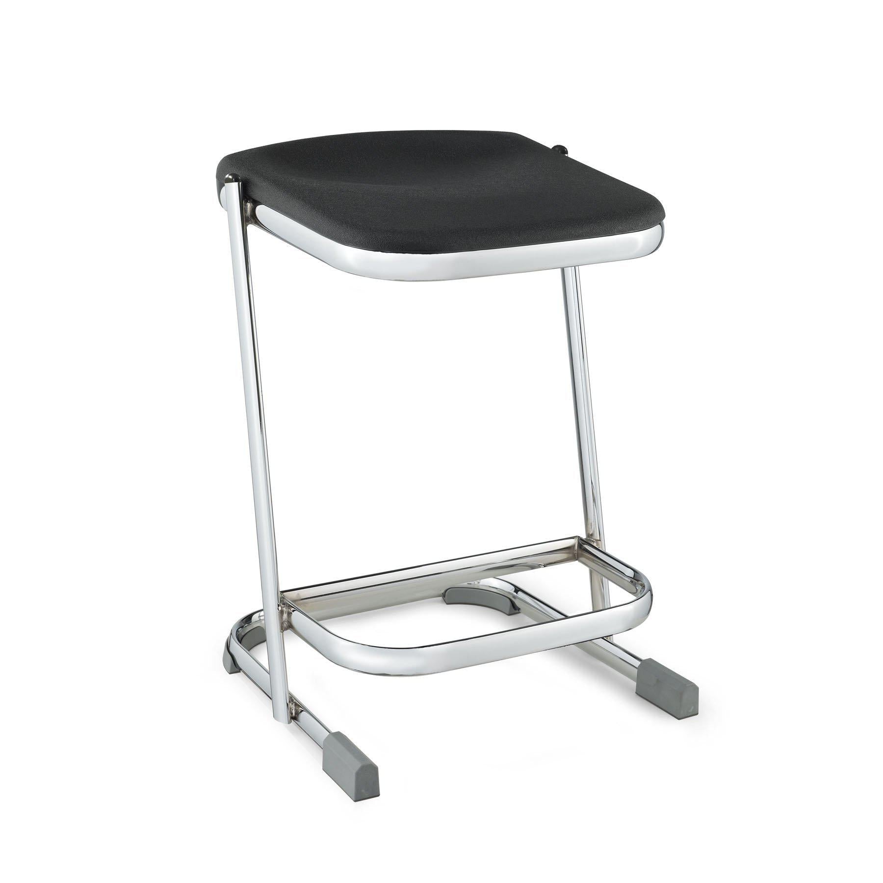 【エレファント様】チェアA Elephant Z-Stool, Black Seat and Chrome Frame - NextGen