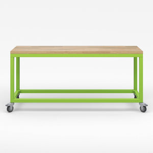 Explorer Series Cargo Cart-Tables-Full Top-Plain, No Storage-Green Apple