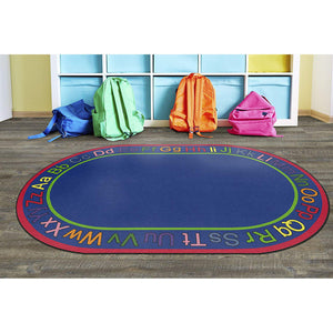 Know Your ABC's Rug, Oval, 5' 10" x 8' 4"