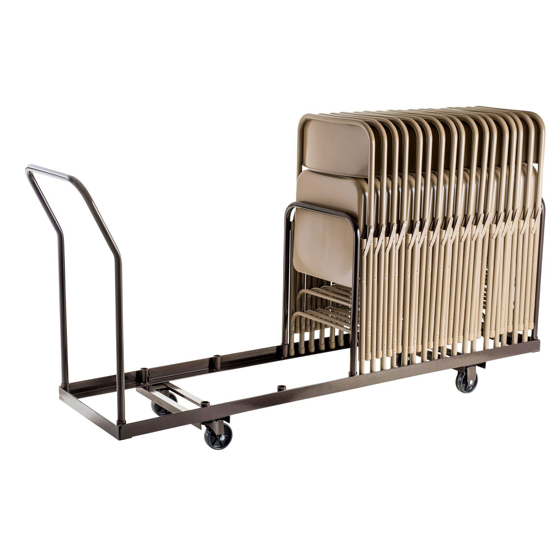 Folding Chair Dolly For Vertical storage, 35 Chair Capacity-Chairs-