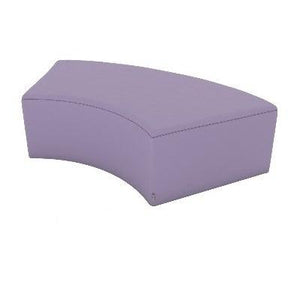 Fomcore Armless Series Curved Bench 60 with 100% ALL-FOAM CORE, Antibacterial Vinyl Seat with Patterned Vinyl Sides, LIFETIME WARRANTY, FREE SHIPPING