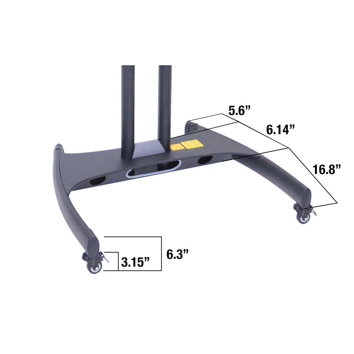 Adjustable-Height Rotating LCD TV Stand and Mount