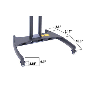 Adjustable-Height Rotating LCD TV Stand and Mount