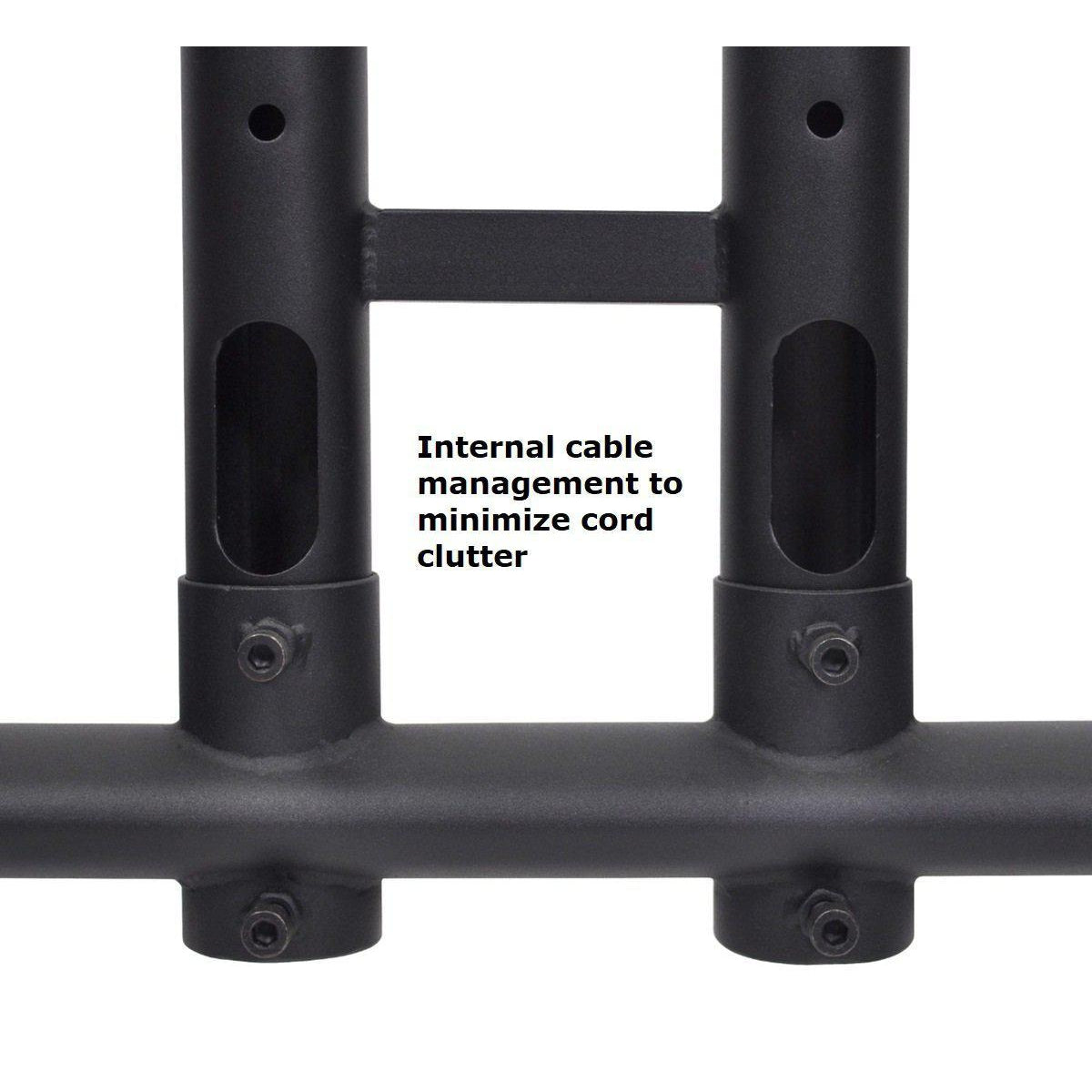 Adjustable-Height Rolling TV Stand