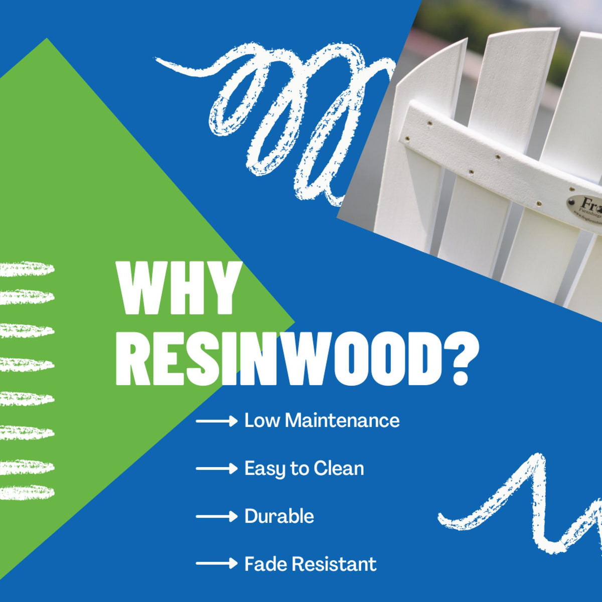 Frog Furnishings Contour Resinwood Outdoor Bench, 6 Ft. Long