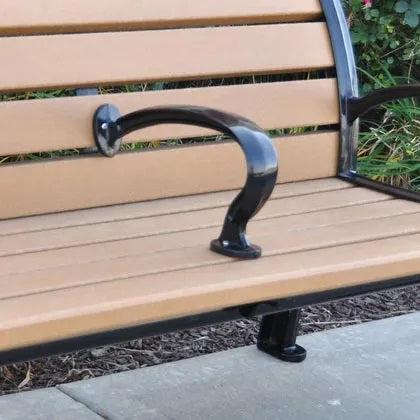 Frog Furnishings Center Armrest for Heritage Resinwood Benches