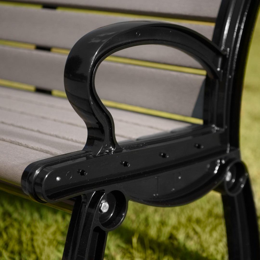 Frog Furnishings Heritage Resinwood Outdoor Bench, 4 Ft. Long