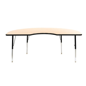 9400 Series Adjustable Height Kidney-Shaped Activity Table with High-Pressure Laminate Top, 48" x 72"