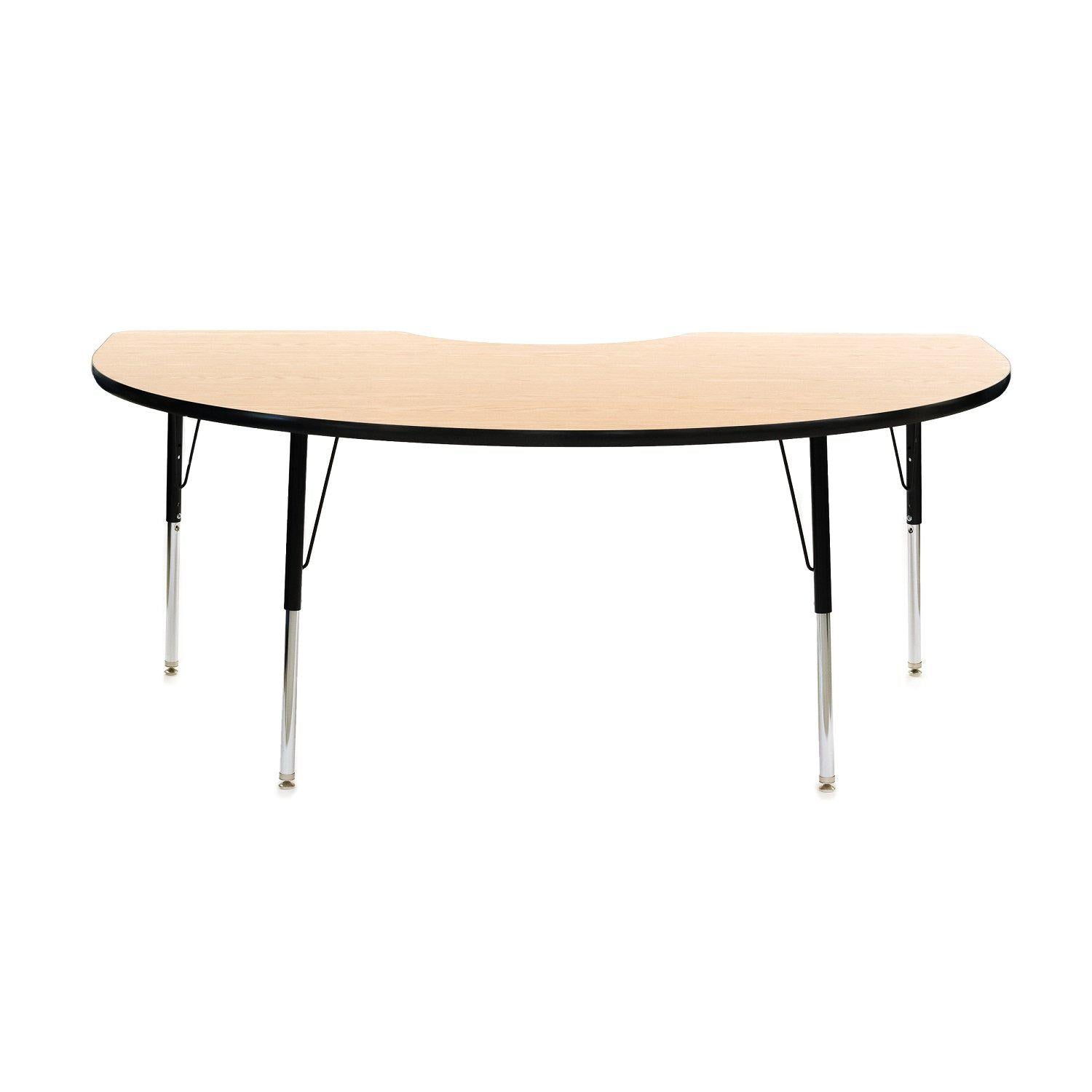 Workhorse Series Adjustable Height Activity Table with High-Pressure Laminate Top, 48" x 96" Kidney