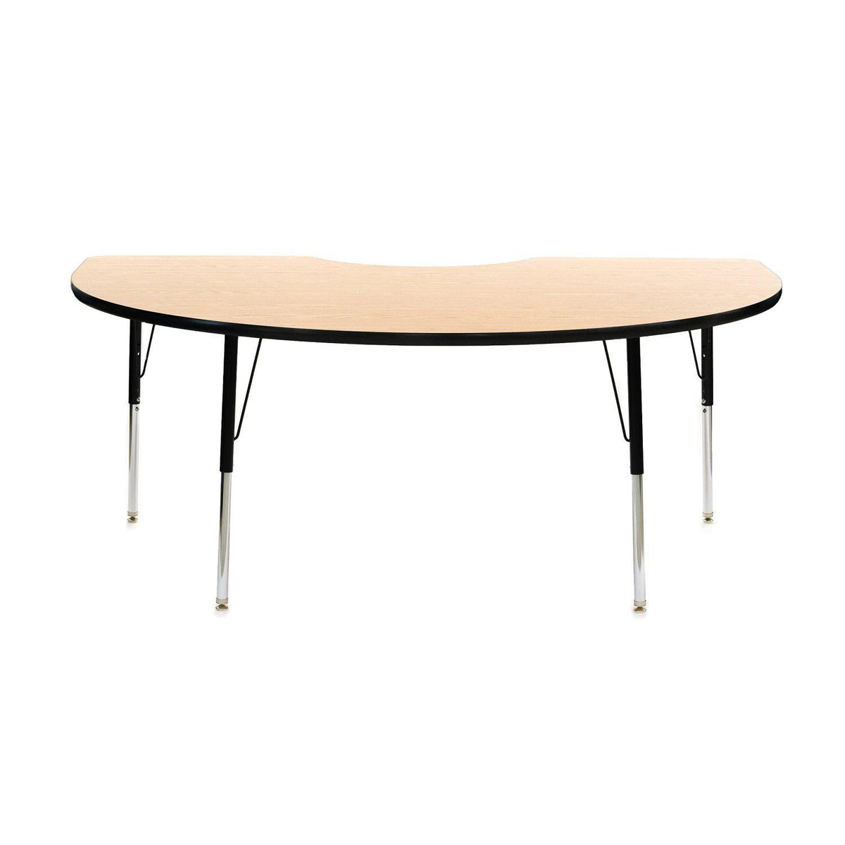 Workhorse Series Adjustable Height Activity Table with High-Pressure Laminate Top, 48" x 72" Kidney