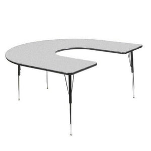 Workhorse Series Adjustable Height Activity Table with High-Pressure Laminate Top, 60" x 66" Horseshoe