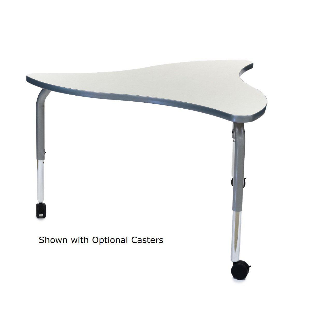 Method Collaborative Series Adjustable Height Tables,  25" 34" H, Polygon Shape, 50"