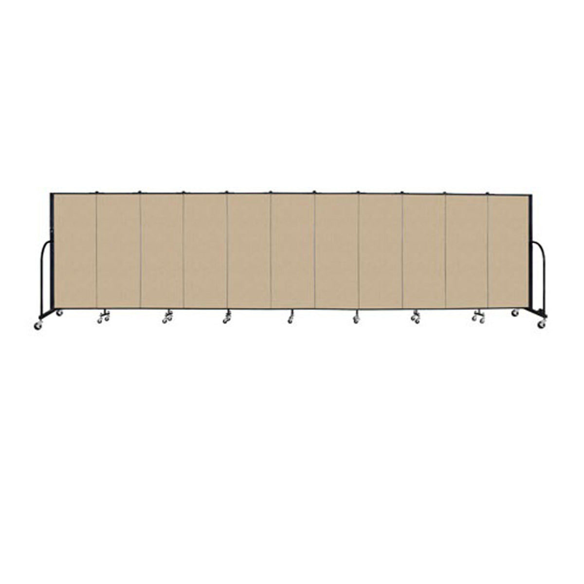 Screenflex FREEstanding Vinyl Portable Partition - 5'H x 20' 5"L - 11 Panels