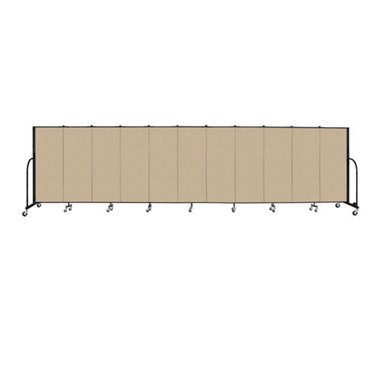 Screenflex FREEstanding Vinyl Portable Partition - 5'H x 20' 5"L - 11 Panels