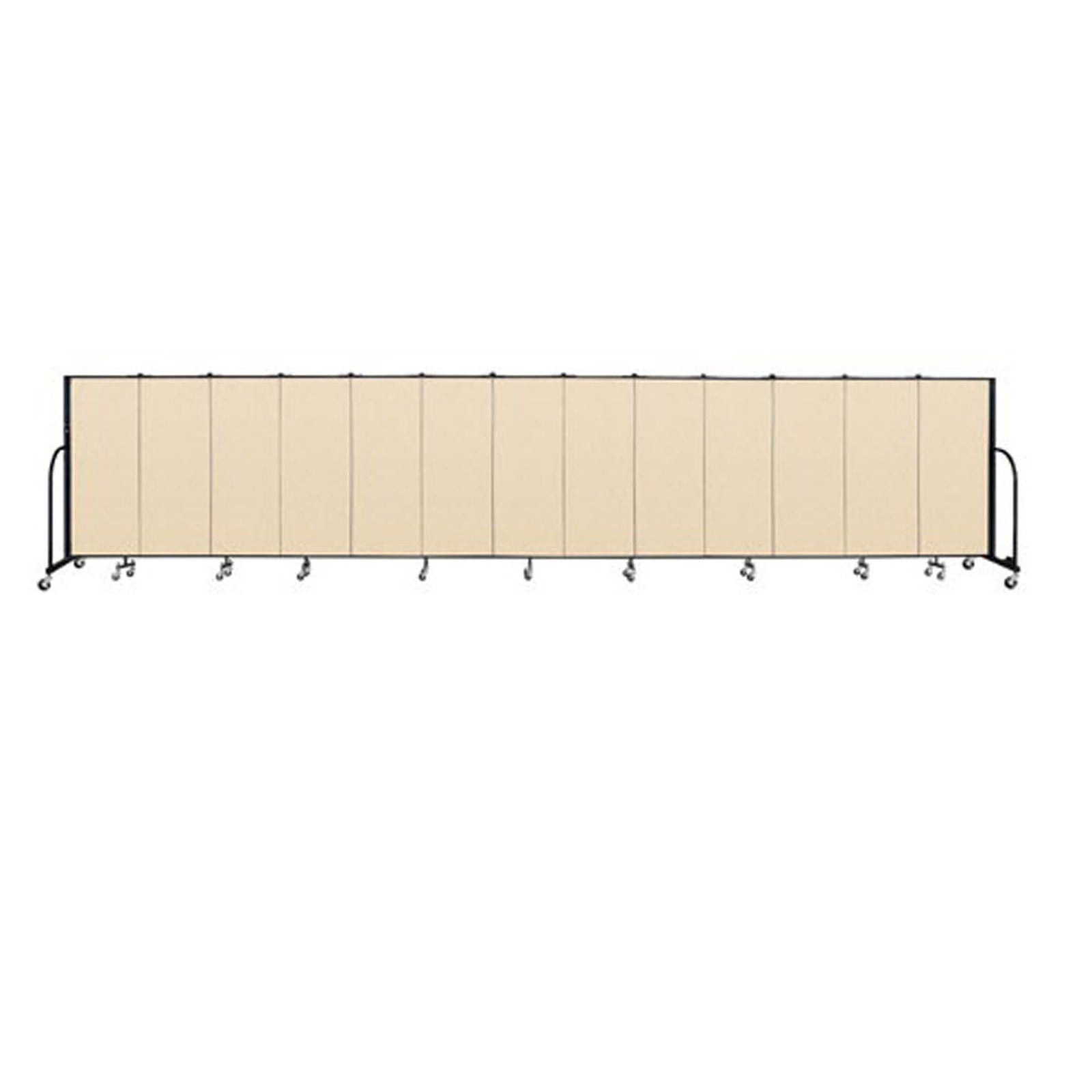 Screenflex FREEstanding Vinyl Portable Partition - 5'H x 24' 1"L - 13 Panels