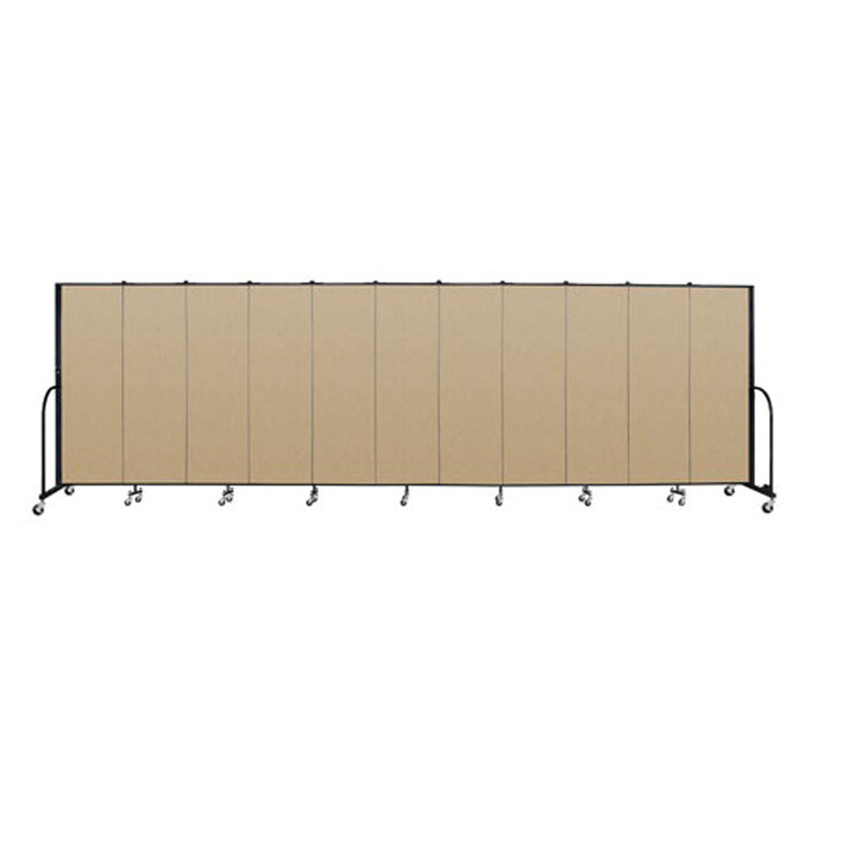 Screenflex FREEstanding Vinyl Portable Partition - 6'H x 20' 5"L - 11 Panels