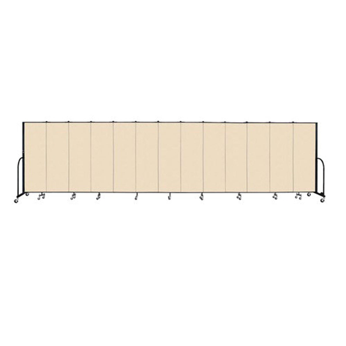 Screenflex FREEstanding Vinyl Portable Partition - 6'H x 24' 1"L - 13 Panels