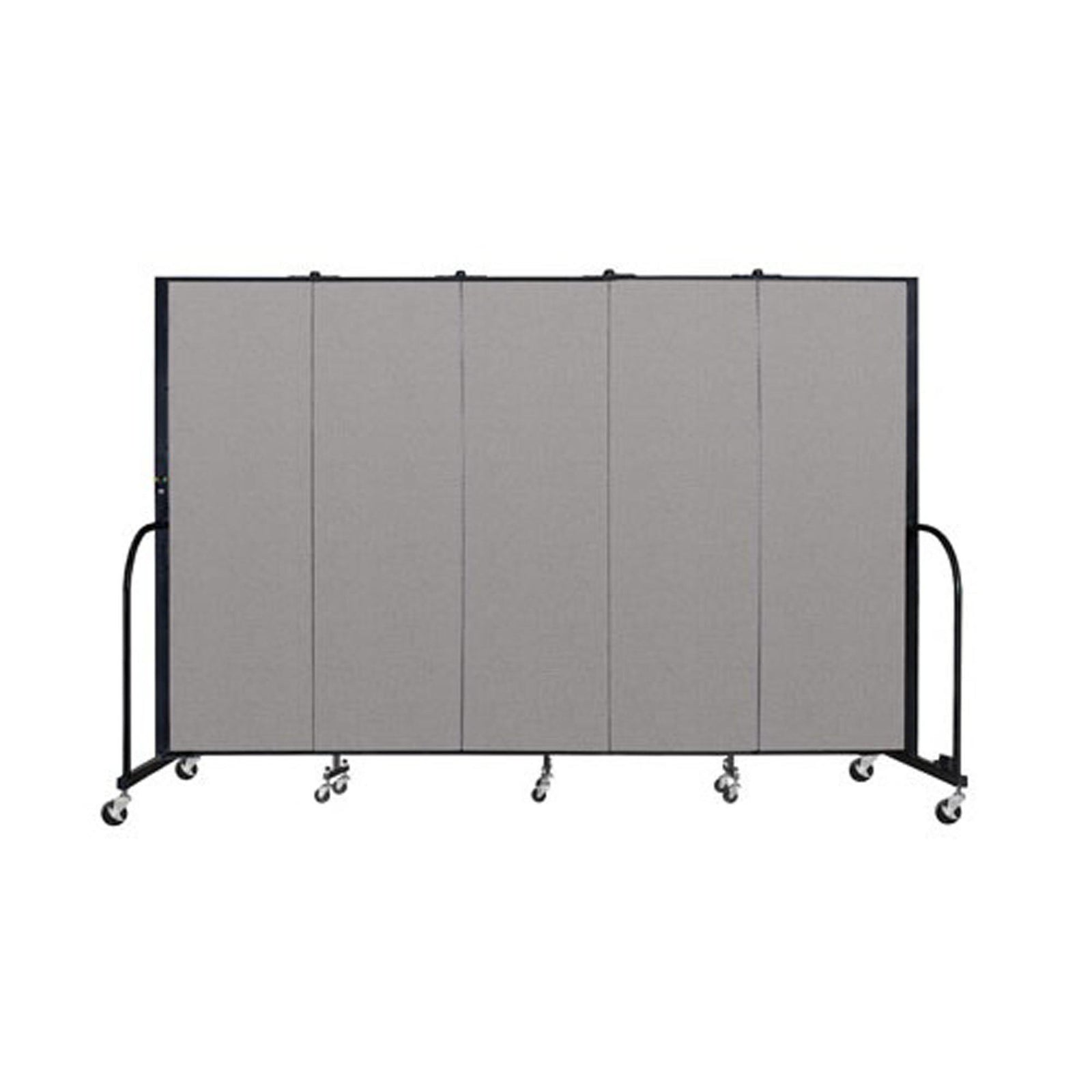 Screenflex FREEstanding Vinyl Portable Partition - 6'H x 9' 5"L - 5 Panels