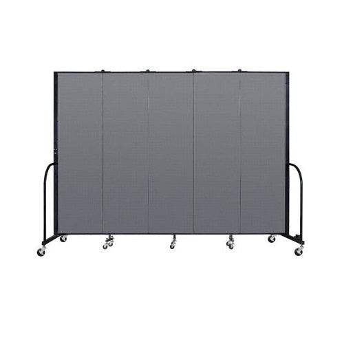 Screenflex FREEStanding Fabric Portable Room Divider Partitions, 6' 8" High