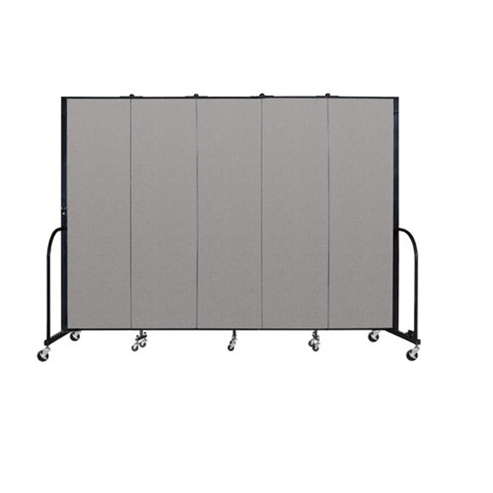 Screenflex FREEstanding Vinyl Portable Partition - 6' 8"H x 9' 5"L - 5 Panels