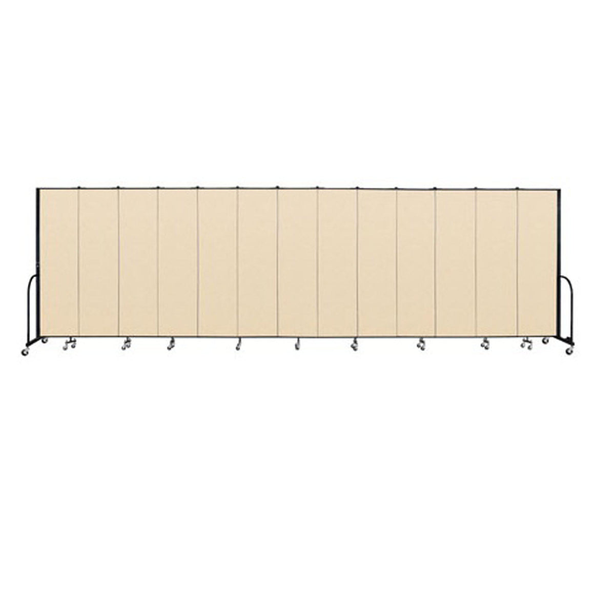 Screenflex FREEstanding Vinyl Portable Partition - 7' 4"H x 24' 1"L - 13 Panels