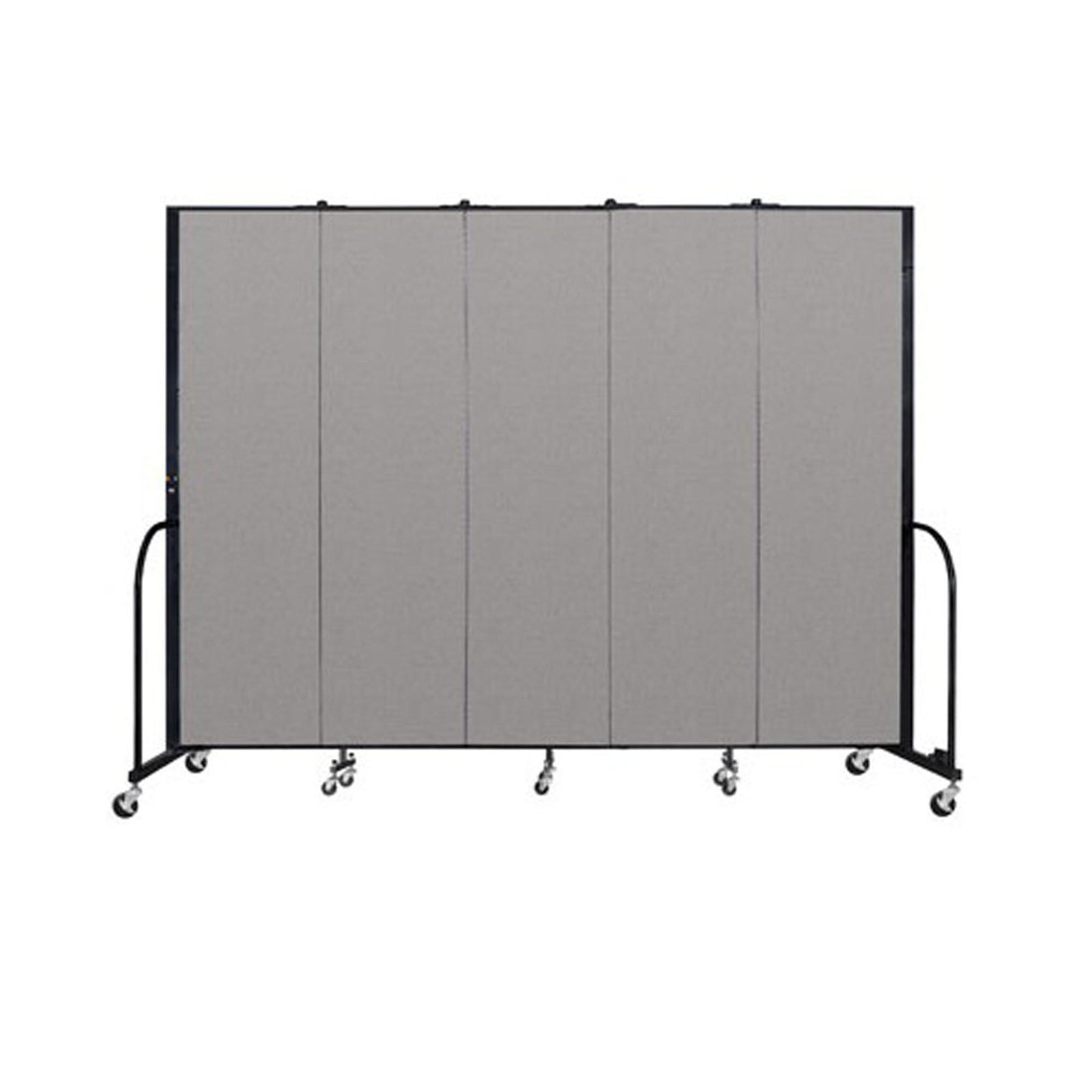 Screenflex FREEstanding Vinyl Portable Partition - 7' 4"H x 9' 5"L - 5 Panels