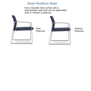 Gansett Collection Reception Seating, Oversize Guest Chair, 400 lb. Capacity, Standard Vinyl Upholstery, FREE SHIPPING