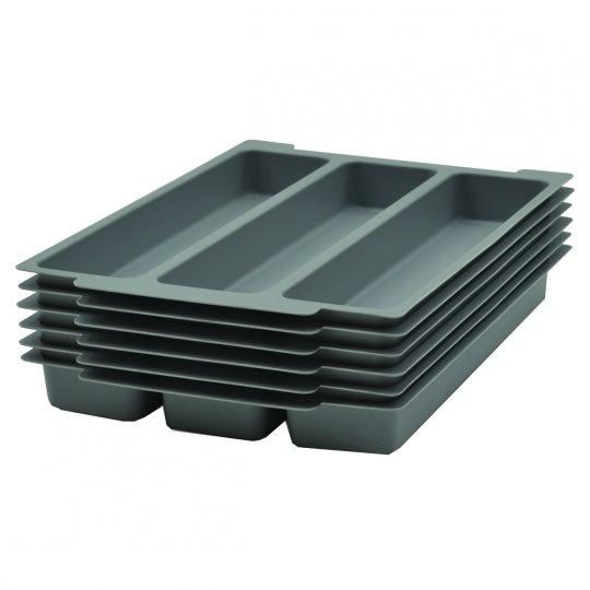 Plastic Tray Insert, 3 Section for Shallow Trays, Pack of 6, FREE SHIPPING
