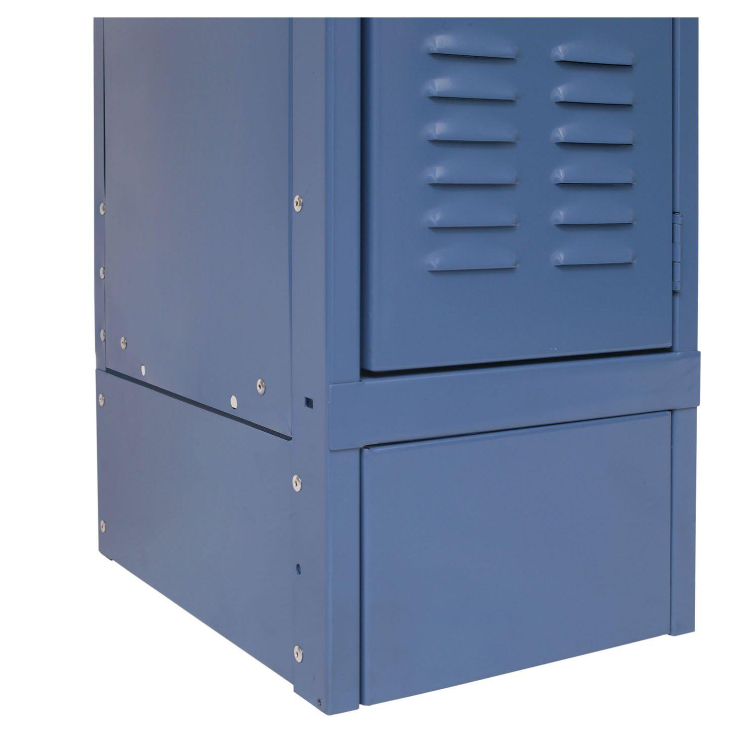 Hallowell Closed Front Base-Lockers-12" W x 6" H-Marine Blue-