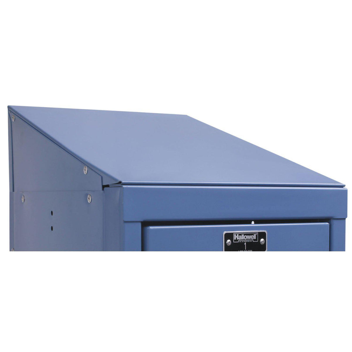Hallowell Individual Slope Top-Lockers-12"W x 12"D x 4"H-Marine Blue-