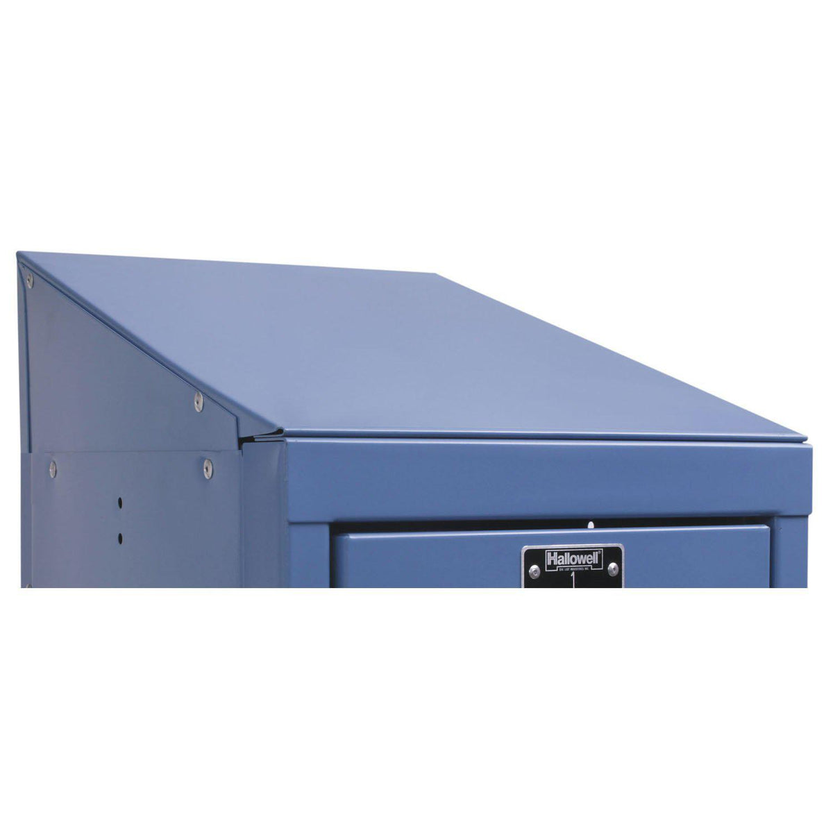 Hallowell Slope Top End Closure-Lockers-12"D x 4"H-Marine Blue-