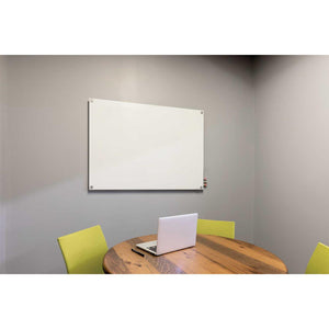 Harmony Glassboard, Magnetic, Square Corners, 4' H x 6' W