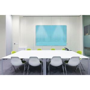 Harmony Glassboard, Magnetic, Square Corners, 4' H x 6' W