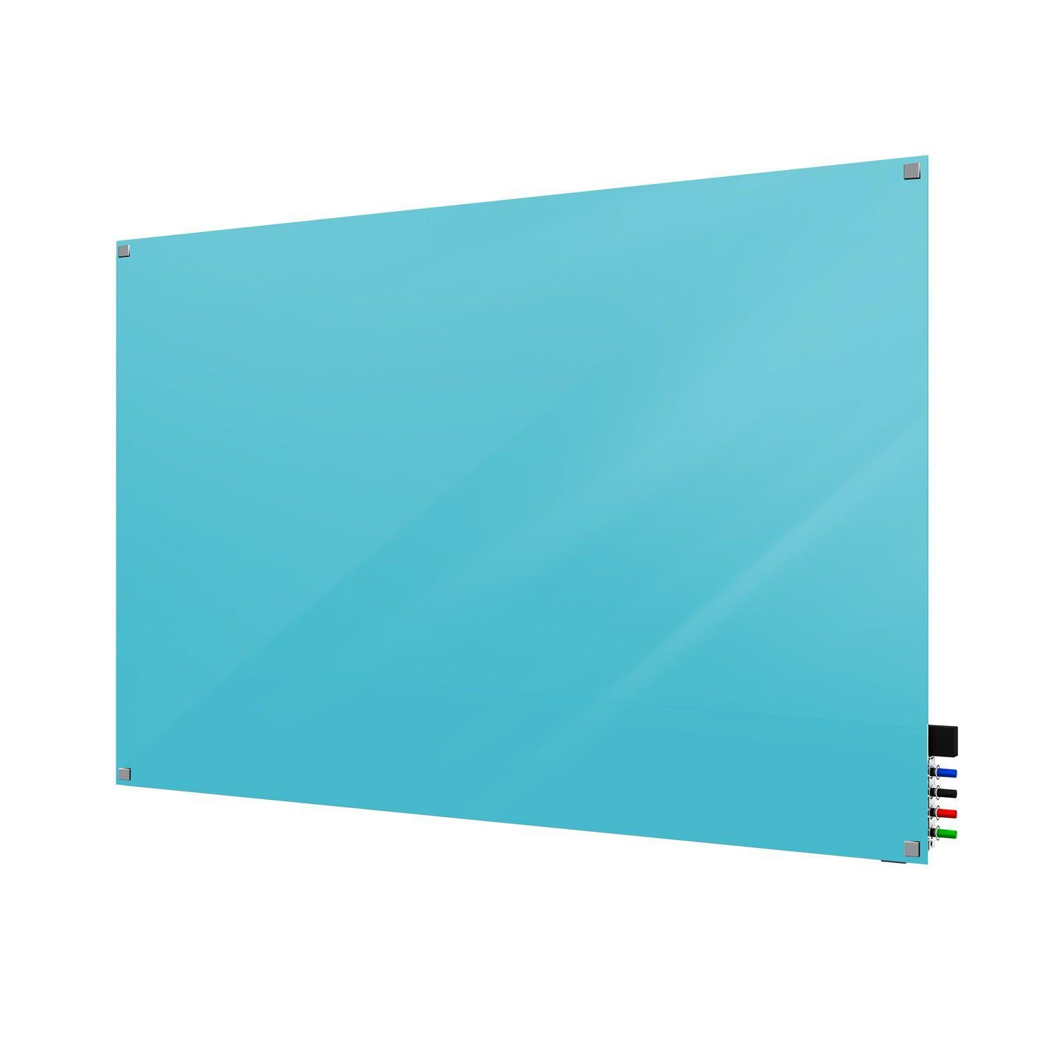 Harmony Glassboard, Non-Magnetic, Square Corners, 2' H x 3' W