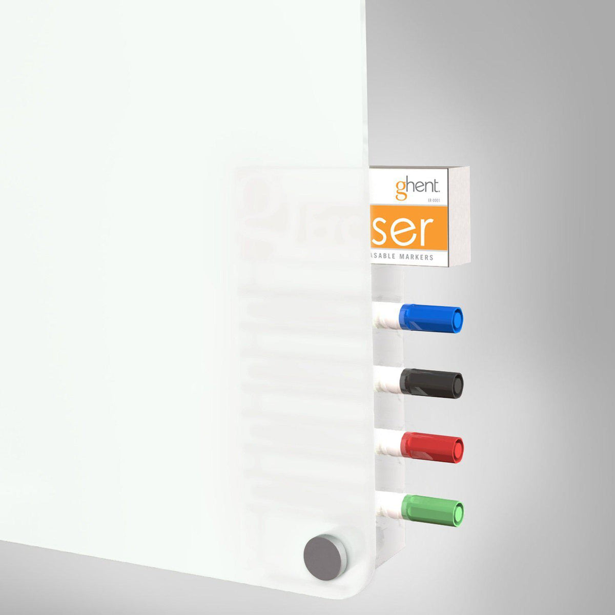 Harmony Frosted Glassboard, Non-Magnetic, Radius Corners, 2' H x 3' W