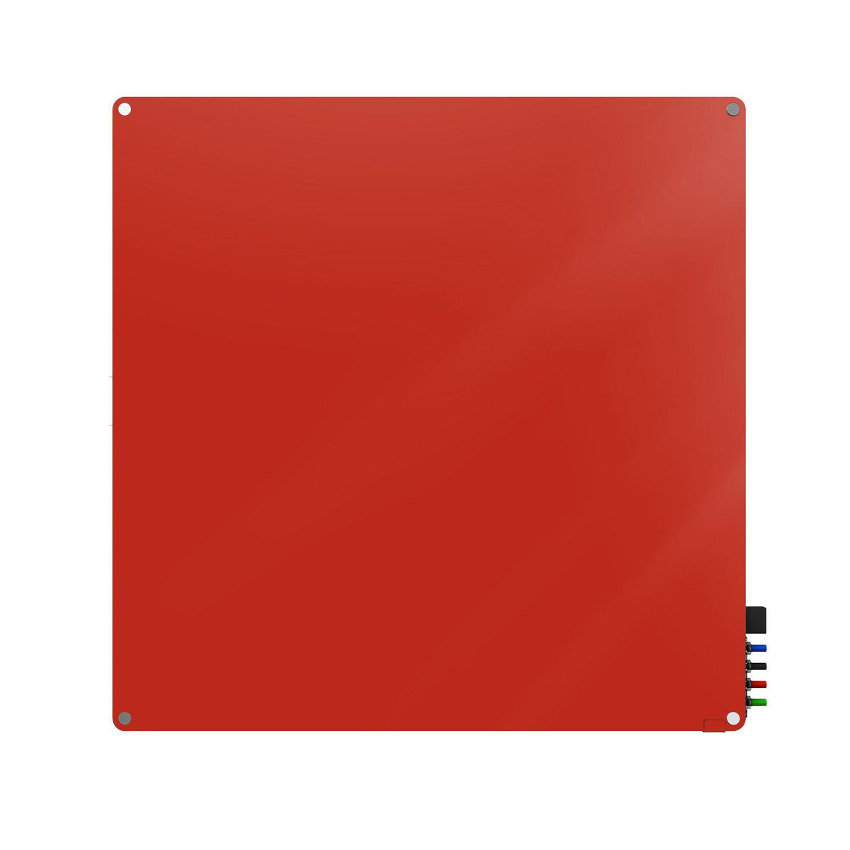 Harmony Glassboard, Non-Magnetic, Radius Corners, 4' H x 4' W