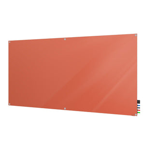 Harmony Glassboard, Non-Magnetic, Square Corners, 4' H x 6' W