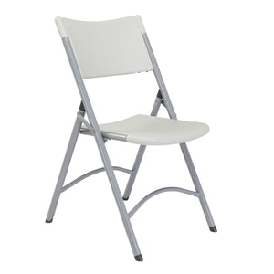 Heavy Duty Plastic Folding Chair (Carton of 4)-Chairs-Speckled Grey Plastic/Grey Textured Frame-