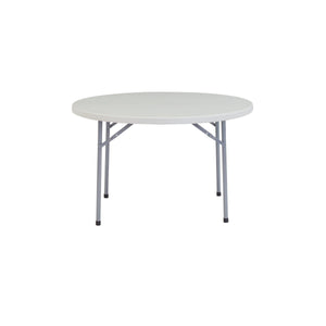 Heavy Duty Round Folding Table, Speckled Grey-Tables-48" Round-