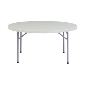 Heavy Duty Round Folding Table, Speckled Grey-Tables-60" Round-