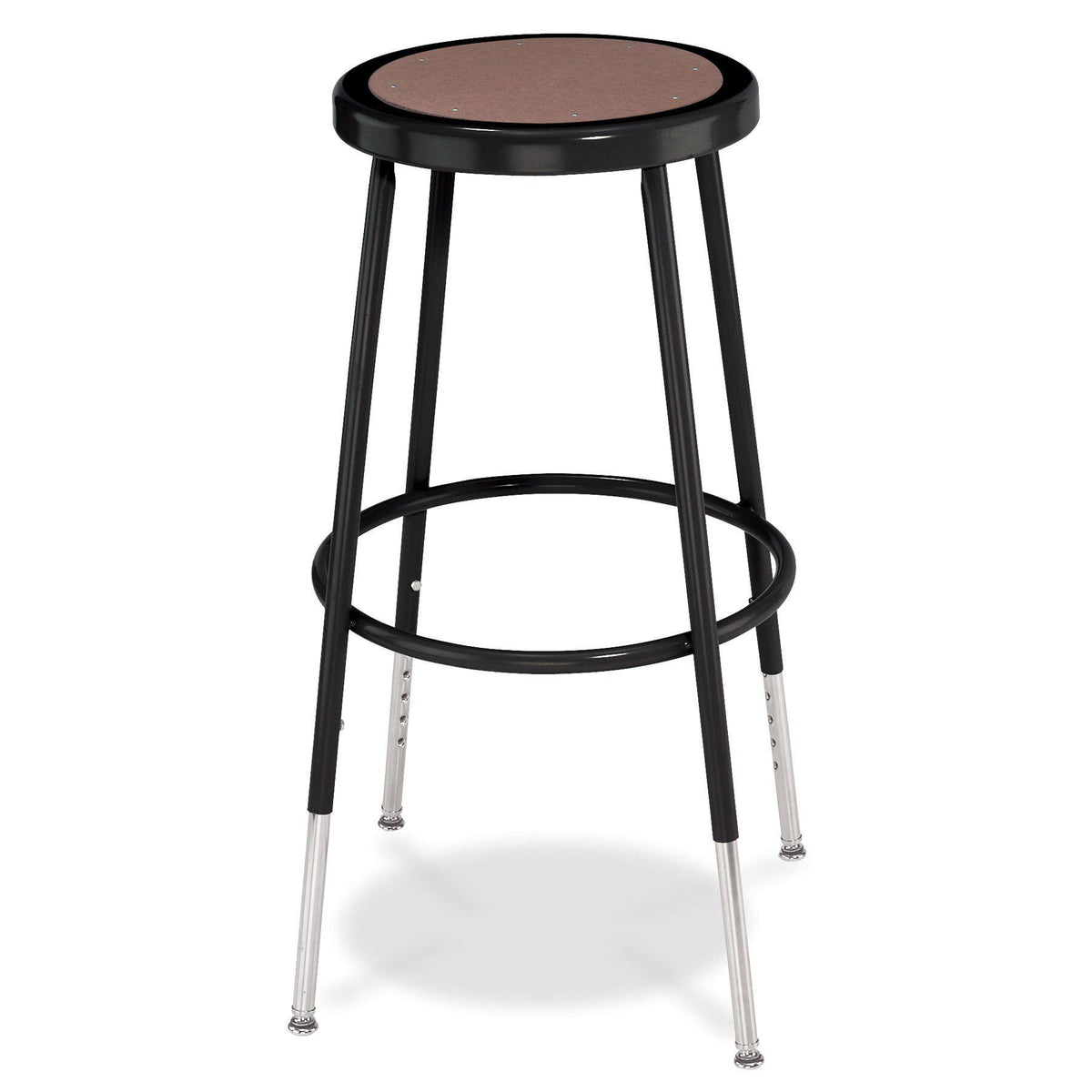 Height Adjustable Heavy Duty Steel Stool-Stools-Black-25" - 33"-
